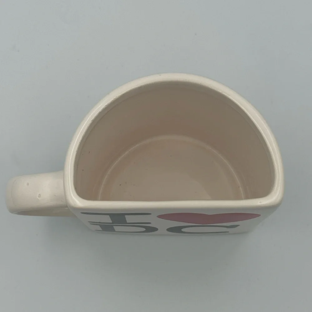 Vintage Washington DC Mug Half Cup Joke I Love DC Souvenir Cup‎